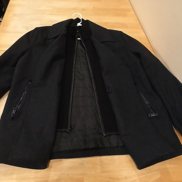 Marc New York Andrew Marc Mens Large Insulated Wool Coat Quilted NWOT - Picture 8 of 16